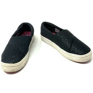 Reebok Size‎ 10 Slip On Black Leopard Print Casual Shoes Walking Flat